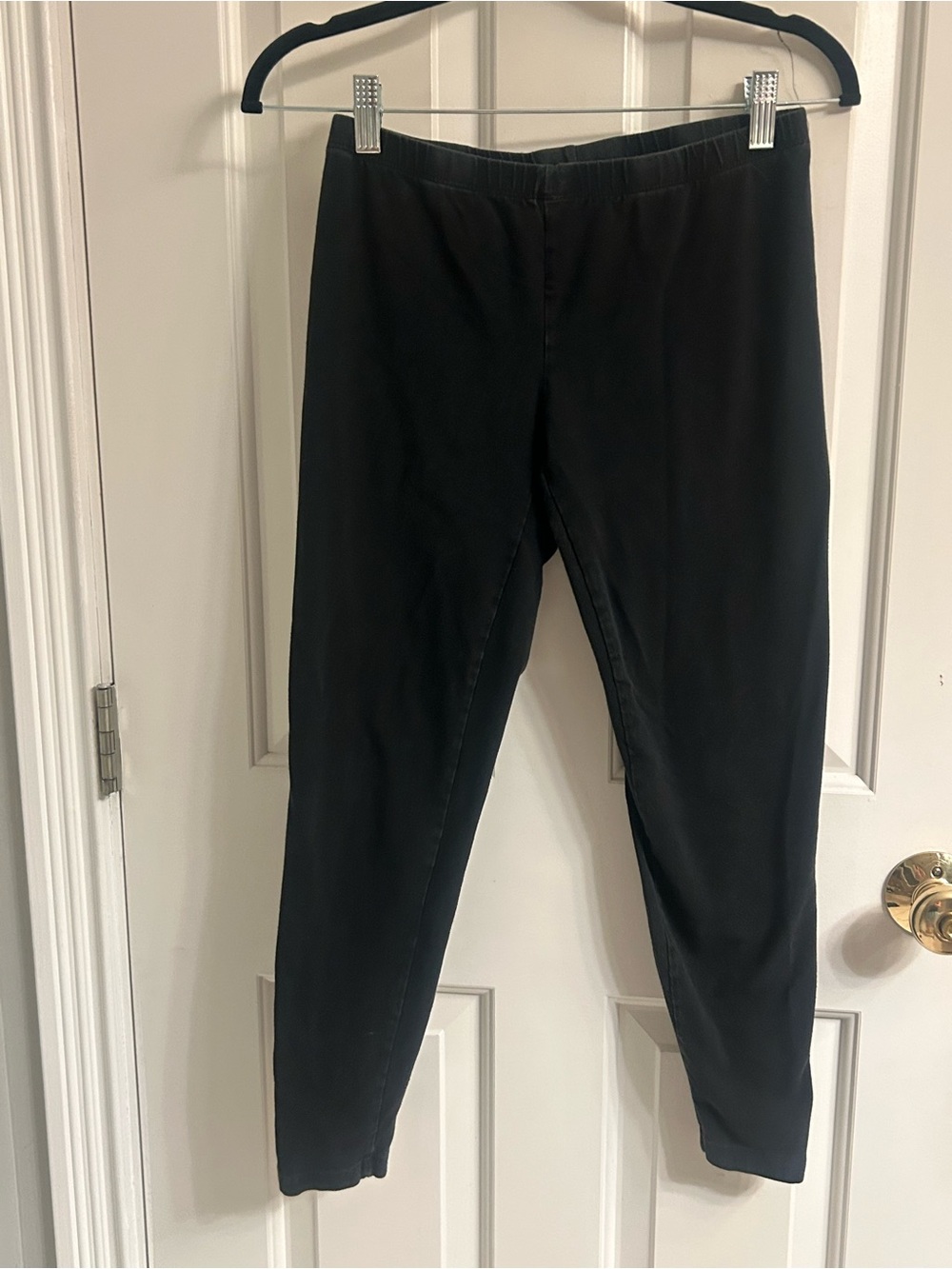 Women's Fig & Blu Black Elastic Waist Leggings